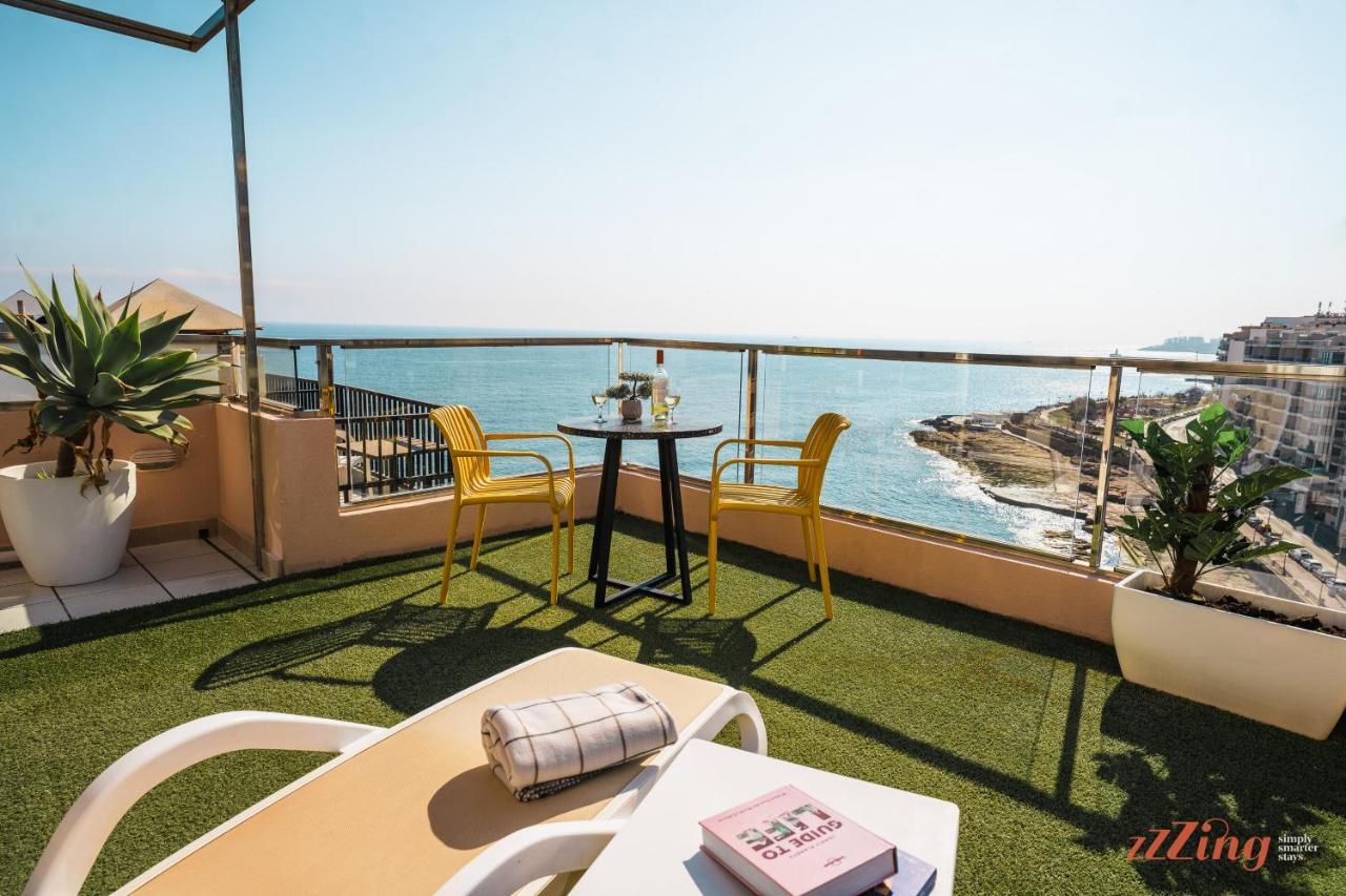 Gorgeous Seaviews From A Stunning Sliema Studio Apartment Luaran gambar